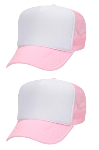 Image of OTTO Polyester Foam Front 5 Panel High Crown Mesh Back Trucker Hats in 97, Bulk, Wholesale