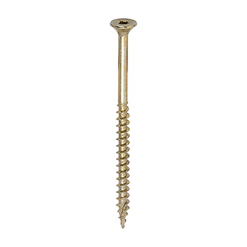 TIMCO C2 Clamp-Fix Multi-Purpose Premium Screws - TX - Double Countersunk - Yellow - 5.0 x 80 - Box of 200