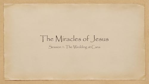 The Wedding At Cana - Audio