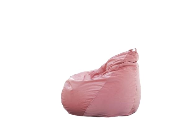 King Comfort 2XL Faux Leather Bean Bag Cover Without Beans | Tear Drop Shape Lounge Chair Cover for Home, Office, Bedroom & Hall - Pink-image-39