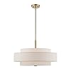 Livex Lighting Monroe - 5 Light Pendant in Timeless Style-17 Inches Tall and 24 Inches Wide-Antique Brass Finish #5