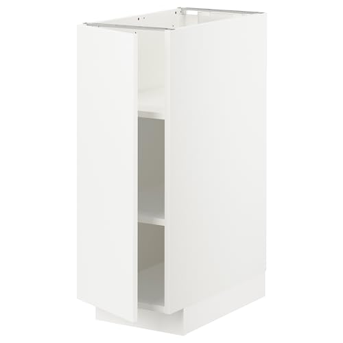 METOD base cabinet with shelves, 30x60 cm, white/Veddinge white