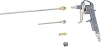 BGS Druckluft Ausblaspistole Pressluftpistole Druckluftpistole Blaspistole 3 Düsen Aluminium