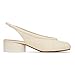 KOKOMOMO Off White Split Toe Slingback Heels for Women Japanese Tabi Shoes Cylindrical Block Heels Pumps Chunky Heel Office Wedding Party Dress Shoes 1.4 INCH,Size 6.5