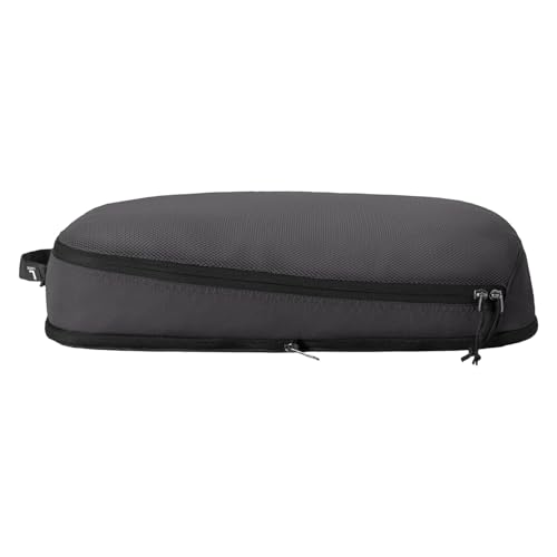 eagle creek Pack-It Reveal Expansion Cube - Adjustable Storage Expansion Cube for Travel - Durable Compression Zipper - Water-Resistant - Translucent Fabric - Sustainable - Large - Black2