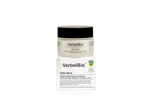 ORO INCA. Crema Ecológica y Vegana Certificada. Antiarrugas y Antiflacidez. Hidratante y Fortificante. Repara y Alisa. Con Aceites de Borraja y Sacha Inchi. Ácido Hialurónico. Día y noche. 50 ml.