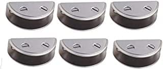 SS D Bracket 2X10MM Pack of 6 PCS SS Material MAT Finish Silver Colour (PROTEX)