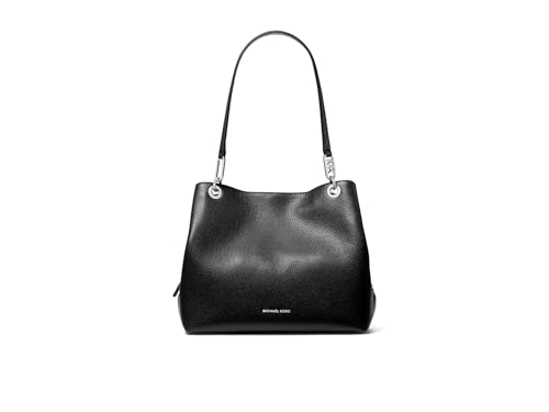 Image of Michael Kors Womens Kensington Large Shoulder Tote, Black, Large