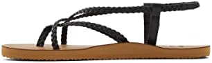 Billabong Women's Crossing by Flat Sandal, Black, 7