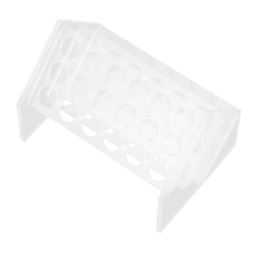 Ciieeo Clear Slant Test Tube Rack for Centrifuge Tubes for Lab Storage Holds Test Tubes Organizing