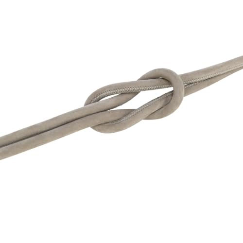 Trixie Hundeleine aus Leder BE Nordic Leine Leder XS-L, 1,20 m ø 8 mm in grau - Lederleine für Hunde mit nordischem Charme - für sehr kleine bis große Hunde - 17460