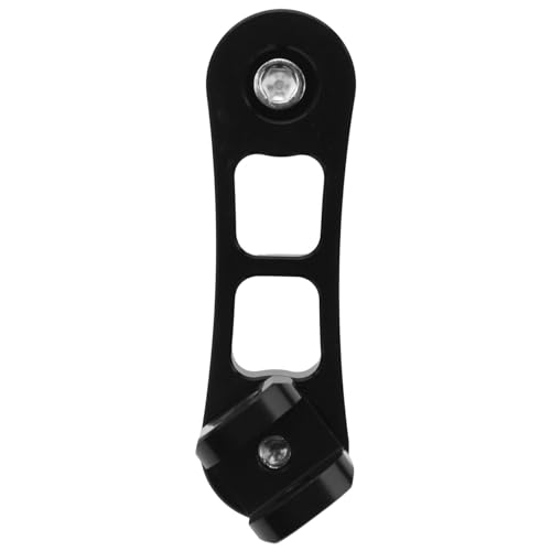 Repose-Pieds de Passager Moto Réglables et Extensions de Support Noir
