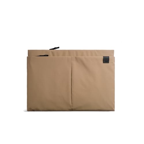 Image of DailyObjects Pivot Laptop Sleeve - Medium for Women and Men I Fits any Laptop Upto 14 Inches I Lightweight wih Laptop Compartment - Sand