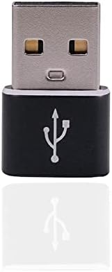 TYGA STORE USB Type C Female to USB Type A Male Adapter 2.0, Sync, Transfer, Charge, Plug & Play (1, Black)