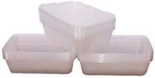 Packitsafe 50 x 650ML Microwave Tub with Lids Food Containers Plastic Freezing Takeaway Hot Cold Foods Clear