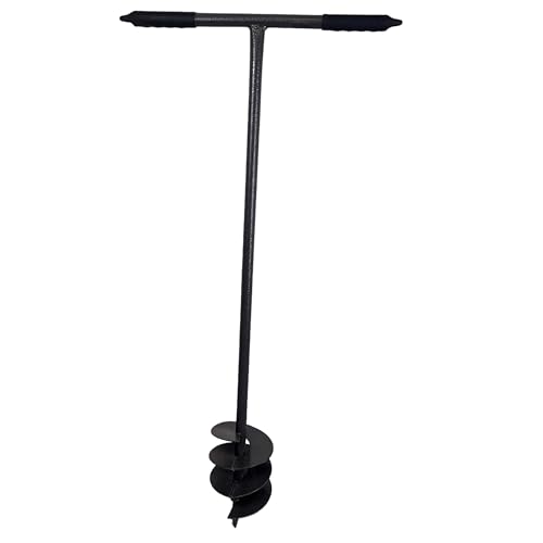 Heavy Duty Manual Post Hole Digger, Fence Post Auger for Gardening, Post Hole DiggerTools. Auger Drill Bit Extension Rods Handle, Post Hole Fence Manual Hand Drill Digger Earth Auger