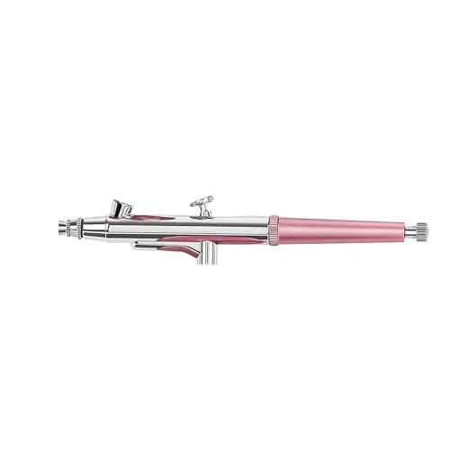 Airbrush Kit Portable Airbrush Accessories Air Brush Kit with Air Compressor 0.3 mm Needles Air Brush Gun Set for Painting,Model,Cake Decorating，Makeup，Nail Art (Pink -0.3 Nozzle)