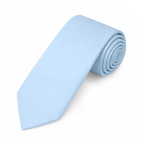 Image of Jacob Alexander Men's Slim Width 2.75 inch Solid Color Tie