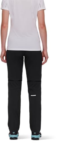 Mammut Outdoor Zip Off Pants Women | Wanderhose für Damen, Funktionshose zum Wandern und Trekking, Outdoorhose, Trekkinghose, Kletterhose, Lang & Kurz, 85% Polyamid, 15% Elasthan | Schwarz, 32