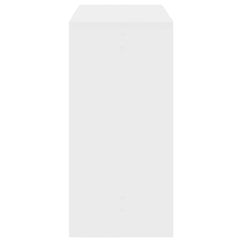vidaXL Tavolo da Bar Bianco 102x50x103,5 cm in Legno Multistrato