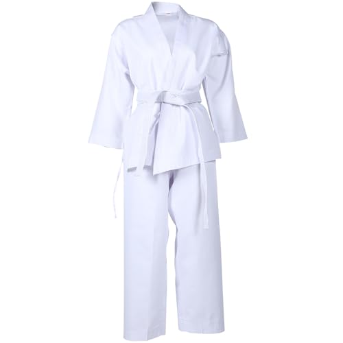 SUPVOX Uniforme de Taekwondo para Adultos Traje de Karate Pantalones Conjunto de Entrenamiento Duradero y Elástico para Deportes de Artes Marciales 160 CM