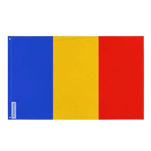 Pixelforma Parthenopean Republic Flag in Various Sizes 100% Polyester Print with Double Hem 3. White Stripe without Eyelets 96x144cm