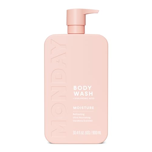 MONDAY HAIRCARE MOISTURE Body Wash in Fresh Gardenia with Hyaluronic Acid & Shea Butter for All Skin Types 900 mL