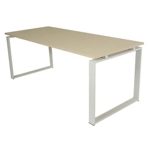 Ofilike. Mesa De Oficina. Estructura Metálica De Marco Cerrado Hogar, Oficina. Despacho. Entrega 3-5 Días 180x80, Maple Ofilike. Mesa De Oficina. Estructura Metálica De Marco Cerrado Hogar, Oficina. Despacho. Entrega 3-5 Días 180x80, Maple