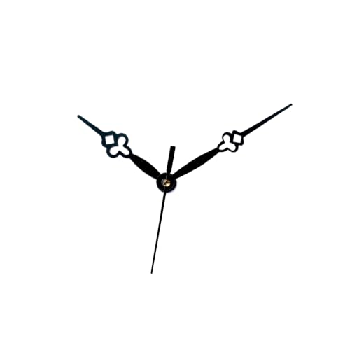 Image of 18mm Sweep and Silent Clock Machine and Black Small Metal Hands | Non-Ticking Battery Operated Clock Movement Replacement for DIY Resin Clocks