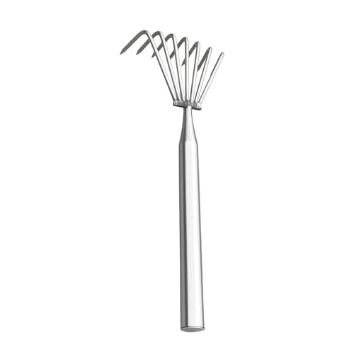 Rastrelli per Prati - Attrezzi Da Giardinaggio In Acciaio Inossidabile A Manico Lungo | Rastrello a Mano Robusto per Giardinaggio - Per Scavare Livellare Smuovere Terreno Piantare Prato Foglie Feltro