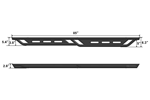 Estribos para Jeep Gladiator JT 2020-2025 negro miniatura 7