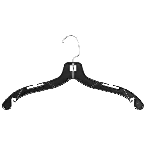 Black Plastic Hanger 50 Pack Cover