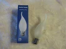 5 x Dazzler Brand E14 25W Flame Tip Bent Candle Frosted Lamp Light Bulb 240V SES Job Lot