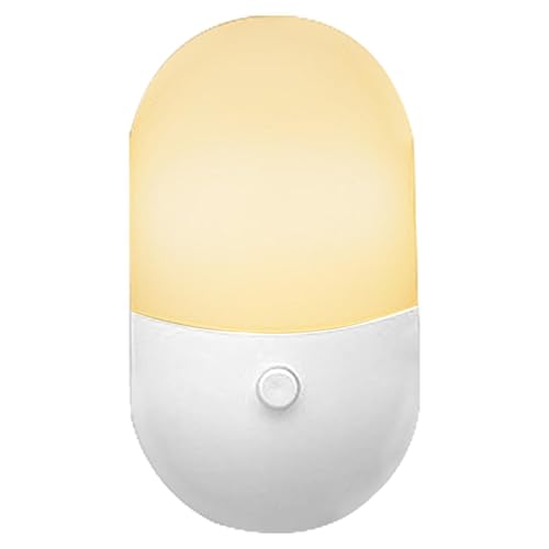 Luci notturne da collegare al muro, Luci notturne da collegare al muro | Piccola luce per dormire a LED bianca con presa | Lampada notturna da parete a risparmio energetico, luci notturne per corridoi
