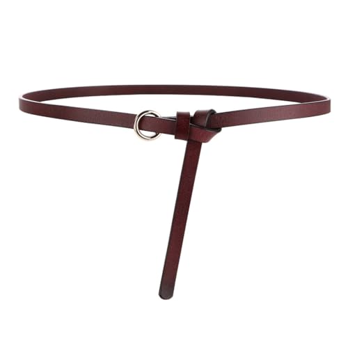 HBJWOV Thin Waistband Women's Versatile Cowhide Decoration Suit Belt Dress Shirt Waist Cinching