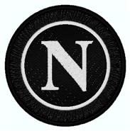 100% poliestere PATCH SCUDETTO NAPPOLI NERO