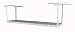 MonsterRax - 2x8 Overhead Garage Storage Rack - Height Adjustable Steel Overhead Storage Rack - 400 Pound Weight Capacity (White, 24"-45")