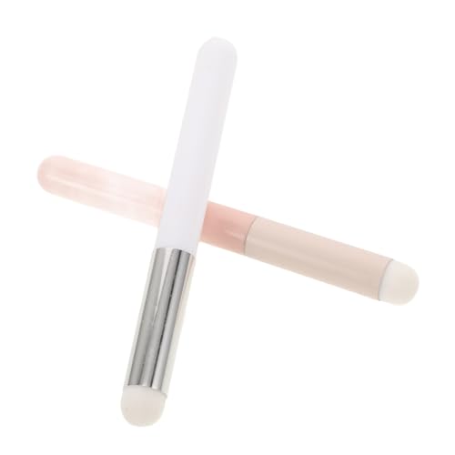 LIFKOME 2pcs Mushroom Head Lip Brush Set for Precise Lipstick and Lip Gloss Application for Makeup Finish