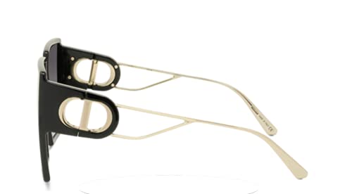 DIOR Woman Sunglasses Black & Gold Frame, Smoke Lenses, 58MM3