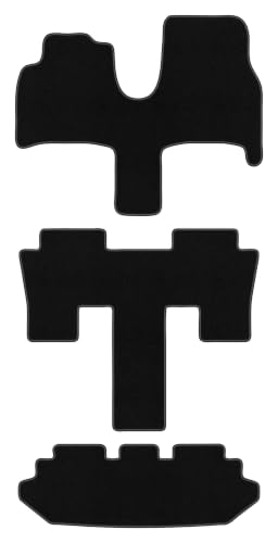 Alfombrillas Peugeot 807 a medida en terciopelo negro para modelos de 2002 a 2014