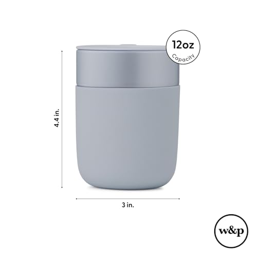 image for W&P Porter Ceramic Mug w/ Protective Silicone Sleeve, Mint 12 Ounces |