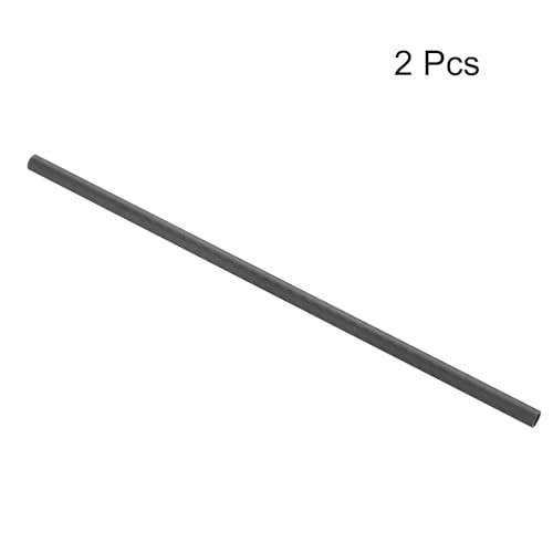 QUARKZMAN 2 Stück Carbon Fiber Tube 8 x 10 x 330mm Matte Surface Rod 3K Roll Wrapped Pure Carbon Round Tubing für RC Airplane Multicopter