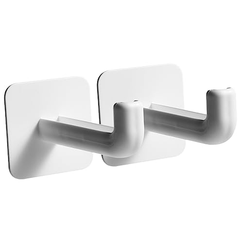 ULTECHNOVO 2 unidades perchero pared organizador de almacenamiento sin perforar fácil instalación para casa y lavandería
