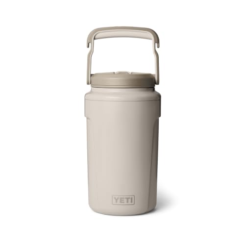 Image of YETI Silo Half Gallon Insulated Straw Cap Water Jug - Leakproof, Lightweight Sports Bottle with Fence Hook Handle - Keeps Drinks Ice-Cold - Ideal for Gym, Sports & Tournaments, Cape Taupe