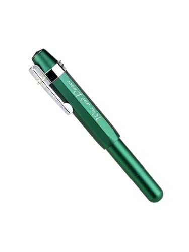 Stylo-plume cadeau vintage vert en aluminium avec plume EF pour calligraphie
