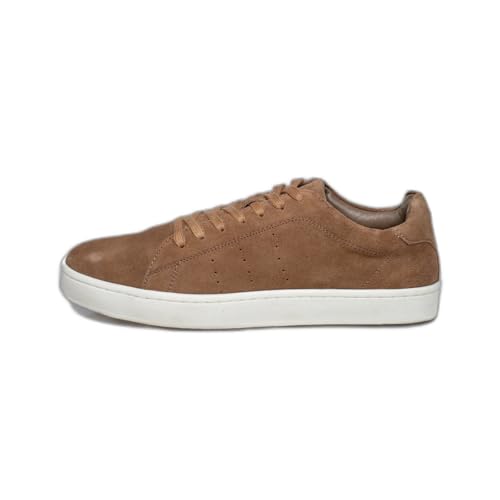 Image of HIDE & LEATHER Capri Tan Suede Sneakers Premium Comfort Style | Lightweight Casual Shoes
