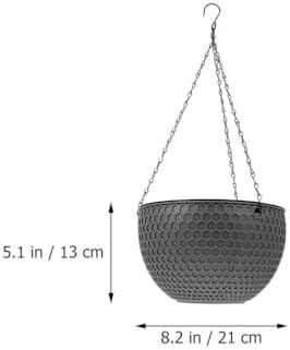 Wall Planter Outdoor Decor Plant Pots Indoor Hanging Planter Decor 2pcs Flowerpot Plant Basket Electric Wire Plastic Flower Pots Indoor Plants Plastic Hangers Wire Hangers image 5
