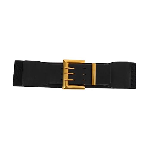 DEARMAMY 1 Pc cinturón cinturon mujer cinturones de mujer cintureo cinchas tapiceria belt corsé enlace pretina cinturones para mujer women dama accesorios de vestir PU de alta calidad Black