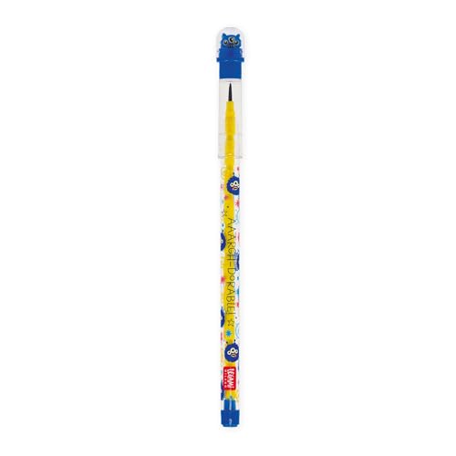 Legami - Stapelbarer Bleistift mit Radiergummi Take a Tip Monster-Motiv 11 Minen 2B kein Anspitzen erforderlich einfach zu verwenden kleiner Radiergummi aus TPR inklusive aus ABS