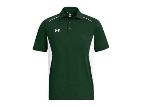 Image of Under Armour Men's Husky Boys' B0DGB6242Y, Forest Green-White